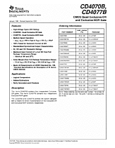 DataSheet CD4070B pdf